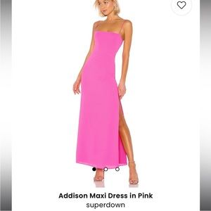 Superdown Addison Maxi Dress Small Pink